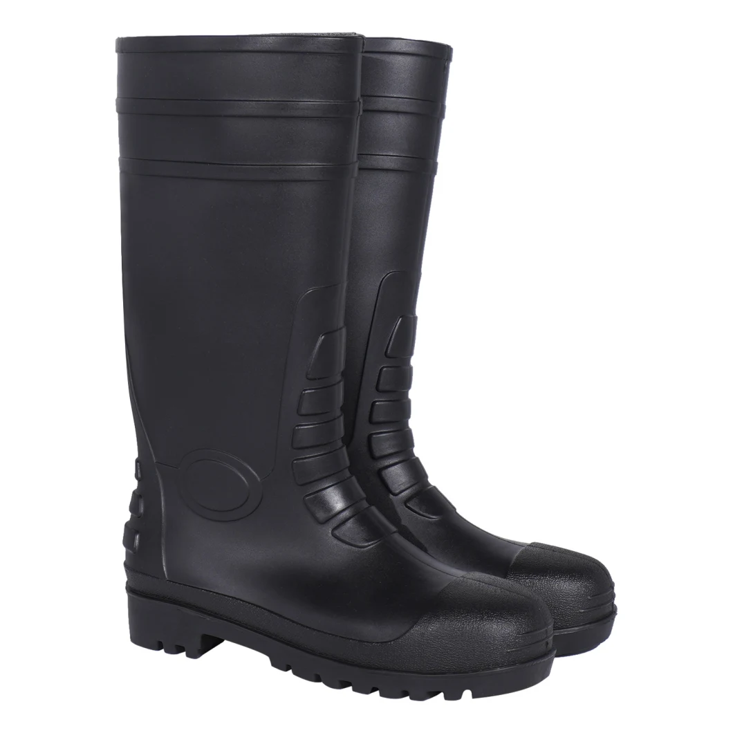 Main Product Factory Wholesales with Steel Toe Cap and Midsoles PVC Rain Boots