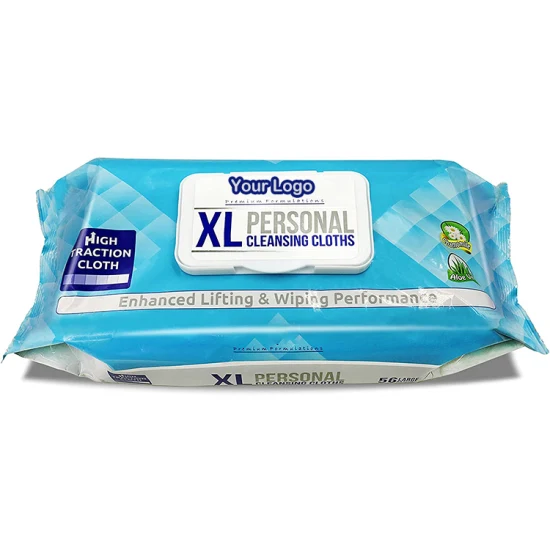 Biokleen OEM 8x12 дюймов Универсальные чистящие органические банные полотенца для взрослых, лечебные очищающие влажные салфетки Chg для взрослых