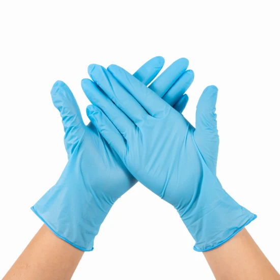 CE FDA Фиолетовый/розовый порошок медицинского назначения Одноразовые фиолетовые синие нитриловые смотровые латексные смотровые виниловые нестерильные перчатки для осмотра пищевых продуктов Производитель