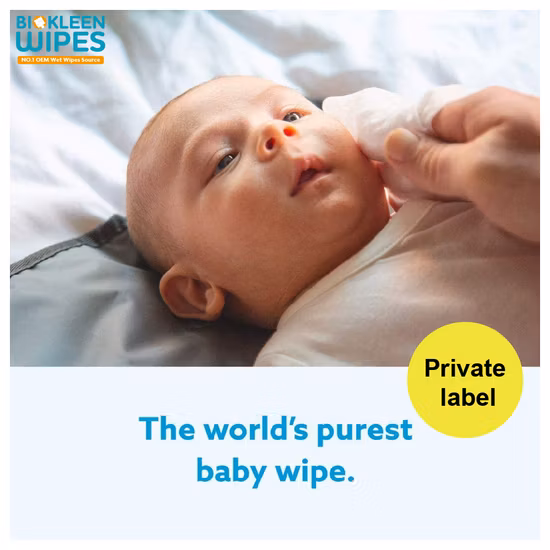 Biokleen OEM водные детские салфетки гипоаллергенные органические частные бренды 99% биоразлагаемые водой чувствительные детские салфетки